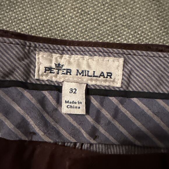 NEW MENS PETER MILLAR CROWN Ultimate Sateen Five-Pocket Pant, 32x32, BORDEAUX - Picture 4 of 7